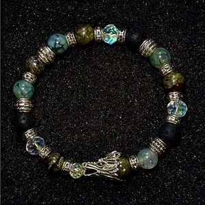ELEGANT DRAGON GEMSTONE BRACELET with lots of shine and sparkle!✨✨✨